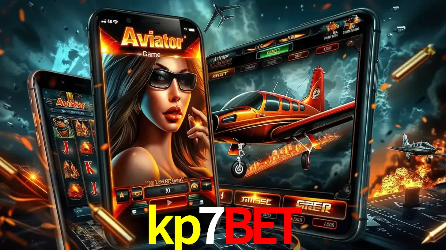 O popular jogo de apostas Aviator exibido em vários celulares e tablets, mostrando a interface emocionante e a ação de voo disponíveis para jogar agora no kp7bet.