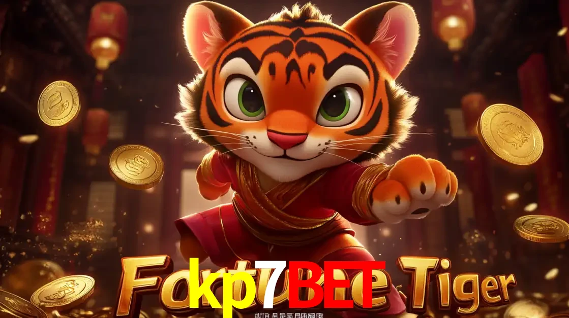 O carismático mascote do jogo de slot Fortune Tiger, um tigre fofo em pose de artes marciais, pronto para trazer sorte e multiplicadores de ganhos no cassino online kp7bet.